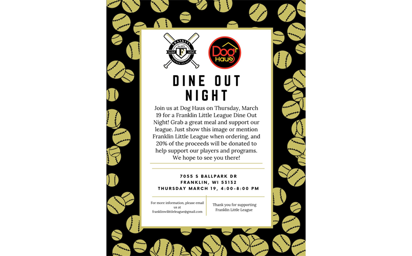 Dog Haus Dine Out Night